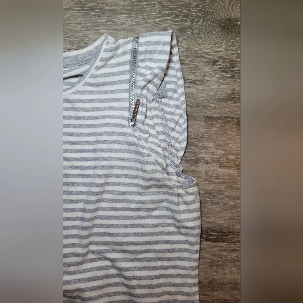 Michael Kors T-Shirt Style Mini‎ Length Dress Pearl Heather, Medium